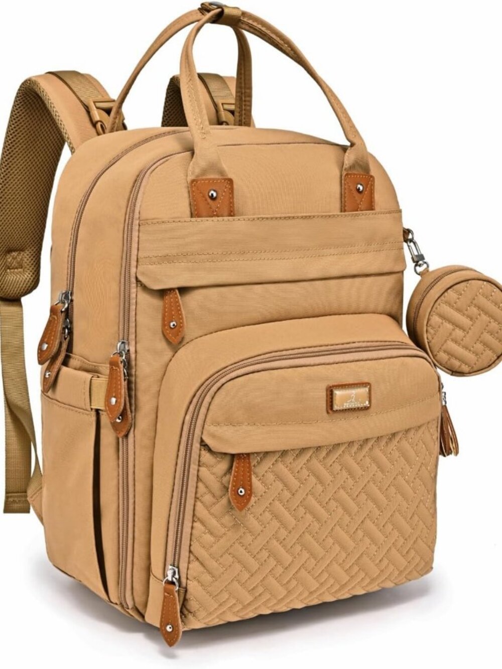 Multi-Functional Water-Resistant Diaper Bag Backpack with Changing Pad